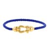 Fred Force 10 medium model bracelet in yellow gold and nylon - 00pp thumbnail