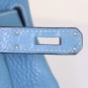 Sac à main Hermes Birkin 35 cm en cuir togo bleu-jean - Detail D4 thumbnail
