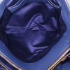 Miu Miu shopping bag in blue grained leather - Detail D3 thumbnail