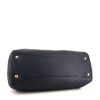 Miu Miu shopping bag in blue grained leather - Detail D5 thumbnail