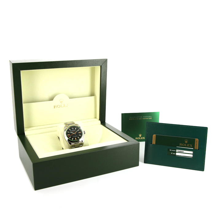 Rolex Milgauss watch in stainless steel Ref:  116400 Circa  2010 - Detail D2