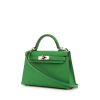 Hermès Kelly 20 cm handbag in green epsom leather - 00pp thumbnail