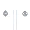 Paire de boucles d'oreilles Chopard Happy Diamonds en or blanc et diamants - 360 thumbnail