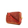 Louis Vuitton Calvi shoulder bag in red logo canvas and natural leather - 00pp thumbnail