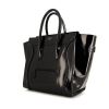 Celine Luggage Mini handbag in black patent leather - 00pp thumbnail