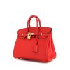 Hermes Birkin 25 cm handbag in red Jonathan leather - 00pp thumbnail