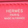 Bolso de mano Hermes Birkin 25 cm en cuero Jonathan rojo - Detail D3 thumbnail