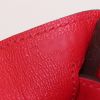 Bolso de mano Hermes Birkin 25 cm en cuero Jonathan rojo - Detail D4 thumbnail