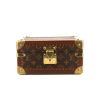 Boîte à bijoux Louis Vuitton Tresor en toile monogram et lozine marron - 360 thumbnail
