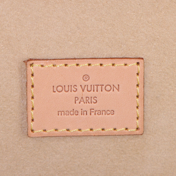 Louis Vuitton Tresor jewelry box in monogram canvas and brown lozine (vulcanised fibre) - Detail D2