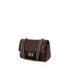 Bolso bandolera Chanel 2.55 mini en cuero acolchado morado - 00pp thumbnail