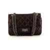 Chanel 2.55 mini shoulder bag in purple quilted leather - 360 thumbnail