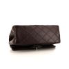 Chanel 2.55 mini shoulder bag in purple quilted leather - Detail D5 thumbnail