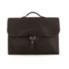 Briefcase in brown togo leather - 360 thumbnail