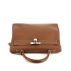 Bolso de mano Hermès  Kelly 35 cm en ternero graso marrón - 360 Front thumbnail
