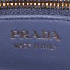 Bolso de mano Prada Shopping en avestruz azul gris - Detail D4 thumbnail