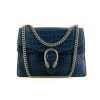 Gucci Dionysus bag worn on the shoulder or carried in the hand in blue crocodile - 360 thumbnail