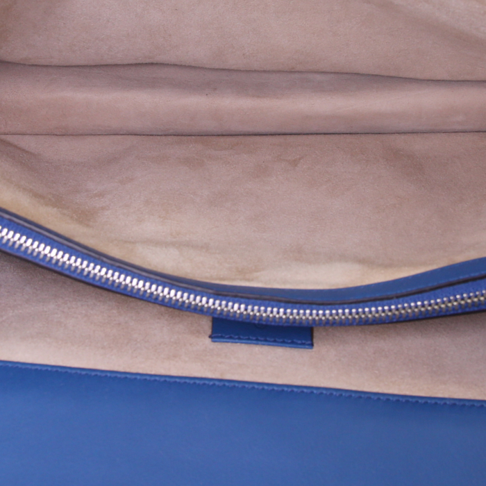 Bolso para llevar al hombro o en la mano Gucci Dionysus en cocodrilo azul - Detail D3