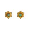 Buccellati earrings in yellow gold and emerald - 00pp thumbnail