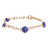 Pomellato Capri bracelet in pink gold,  rock crystal and lapis-lazuli - 00pp thumbnail