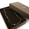 Pomellato Capri long necklace in pink gold,  rock crystal and chalcedony - Detail D2 thumbnail