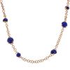 Pomellato Capri long necklace in pink gold,  lapis-lazuli and rock crystal - 00pp thumbnail