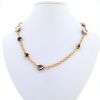 Pomellato Capri necklace in pink gold, onyx and rock crystal - 360 thumbnail