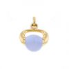 Pomellato Luna pendant in yellow gold and chalcedony - 360 thumbnail