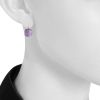 Paire de pendants d'oreilles Pomellato Nudo en or rose et améthyste - Detail D1 thumbnail
