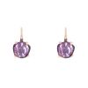Pomellato Lola earrings in pink gold and amethyst - 00pp thumbnail