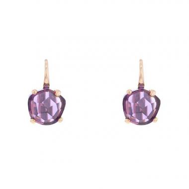 Orecchini Pomellato Lola in oro rosa e ametista