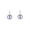 Pomellato Colpo Di Fulmine earrings in white gold,  amethyst and diamonds - 00pp thumbnail