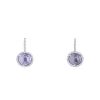 Pomellato Colpo Di Fulmine earrings in white gold,  amethysts and diamonds - 00pp thumbnail