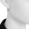Pomellato Colpo Di Fulmine earrings in white gold,  amethysts and diamonds - Detail D1 thumbnail