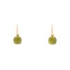 Paire de boucles d'oreilles Pomellato Nudo en or rose,  or blanc et quartz vert - 00pp thumbnail
