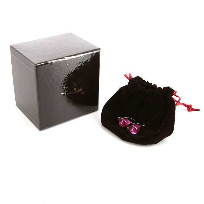 Orecchini Pomellato Rouge Passion in oro rosa 9k e zaffiri rosa - Detail D2