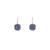 Pomellato Nudo earrings in pink gold,  white gold and sapphires - 00pp thumbnail