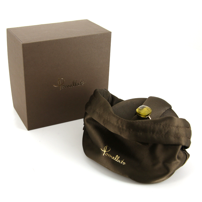 Sortija Pomellato Nudo Assoluto en oro rosa y cuarzo verde - Detail D2