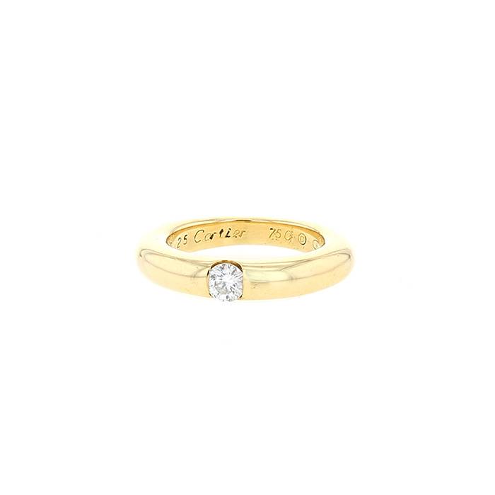 Cartier Ellipse ring in yellow gold and diamond - 00pp