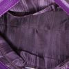 Salvatore Ferragamo Sofia shoulder bag in purple grained leather - Detail D3 thumbnail