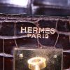 Hermes Kelly 32 cm handbag in brown crocodile - Detail D4 thumbnail