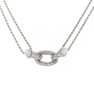 Boucheron Serpent Bohème necklace in white gold and diamonds