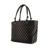 Chanel Cambon shopping bag in black quilted leather - 00pp thumbnail