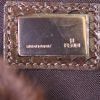 Fendi  Big mama handbag  in brown synthetic furr  and brown python - Detail D3 thumbnail