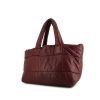 Chanel Coco Cocoon bag worn on the shoulder or carried in the hand in burgundy quilted leather and black leather - 00pp thumbnail