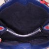 Louis Vuitton Kleber small model handbag in red epi leather and blue leather - Detail D3 thumbnail