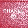 Chanel Wallet on Chain shoulder bag in red quilted grained leather - Detail D3 thumbnail