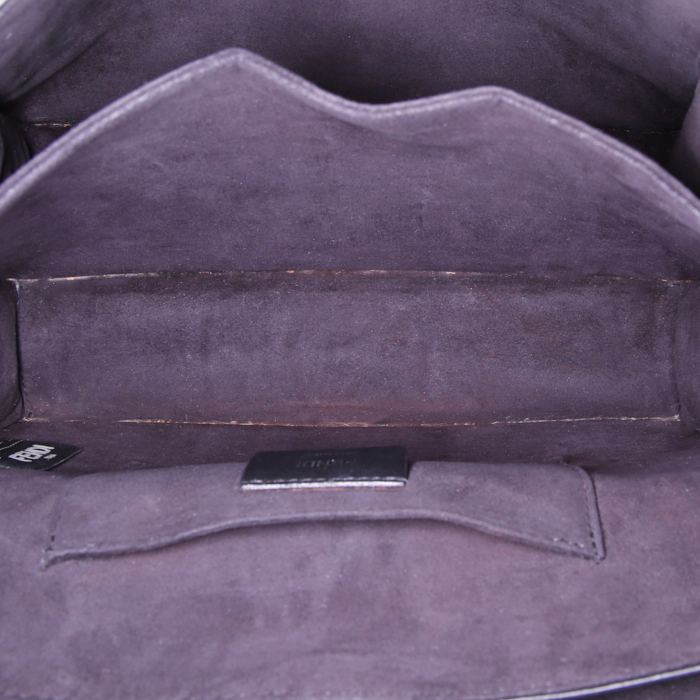 Sac Fendi Kan I en cuir multicolore et cuir noir - Detail D3