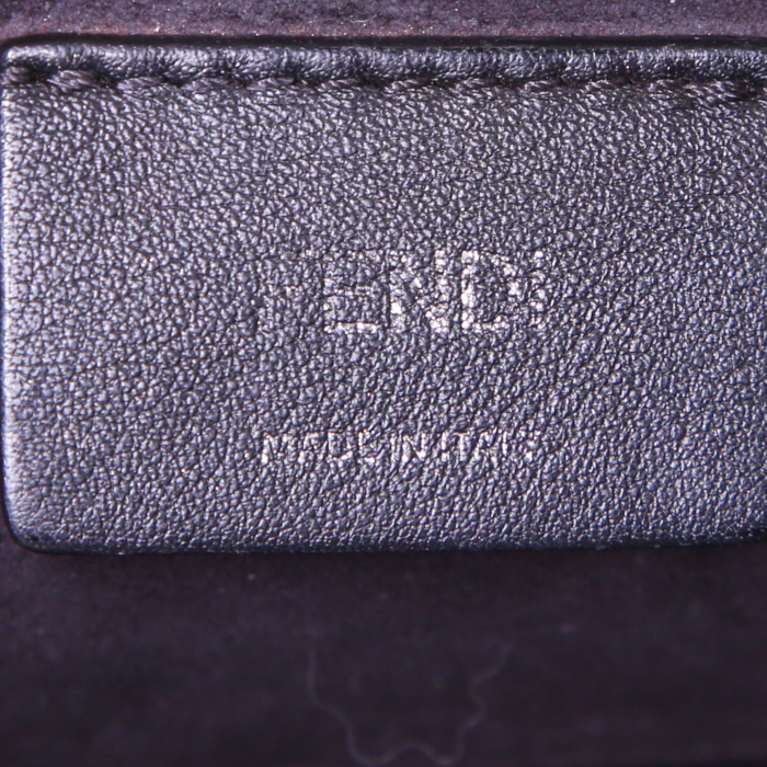 Borsa Fendi Kan I in pelle multicolore e pelle nera - Detail D4