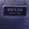 Prada  Galleria medium model  handbag  in blue, white and grey leather saffiano - Detail D4 thumbnail